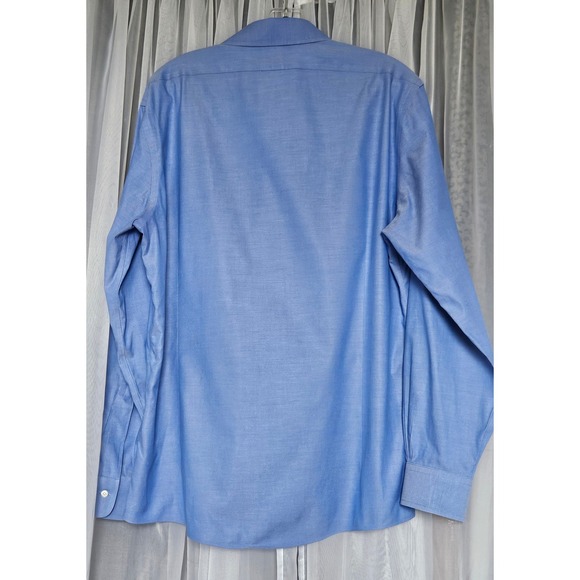 Brooks Brothers Milano Fit Non Iron Stretch Dress Shirt Blue 16-34 - Picture 2 of 6